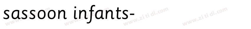 sassoon infants字体转换 sassoon infants字体转换